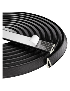 Tira de Sellado para Puerta Conwang 6m Espuma PU Negra