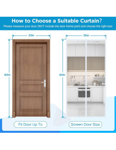 Cortina Aislante Magnética Air Jade 83.82x203.2 cm Blanca 2