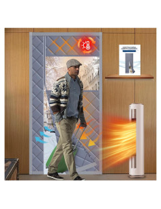Cortina de Puerta Térmica Aislada Magnética ABVRUN 101.6x213.4cm