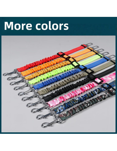 Cinturón de Seguridad para Perros Aerkersun Ajustable Negro