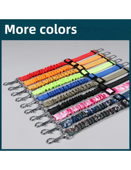 Cinturón de Seguridad para Perros Aerkersun Ajustable Negro