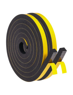 Tira de sellado GUKOY con espuma aislante 1.27 cm x 1.27 cm x 3.96 m