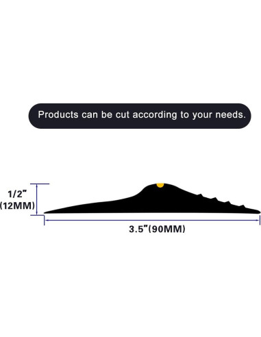 Tira de Umbral de Goma ToLanbbt 3m para Puerta de Garaje