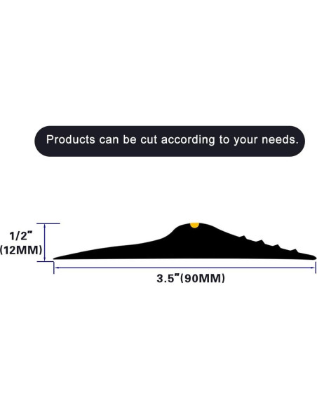 Tira de Umbral de Goma ToLanbbt 3m para Puerta de Garaje