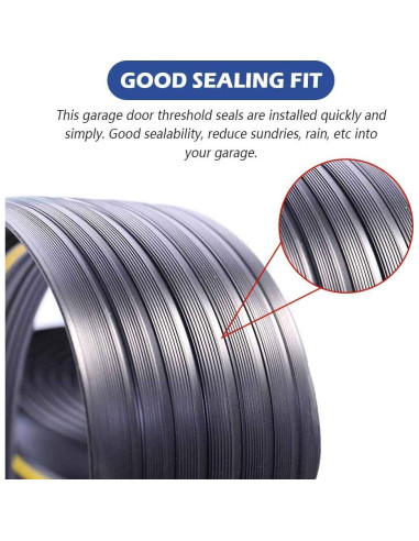 Tira de Umbral de Goma ToLanbbt 3m para Puerta de Garaje