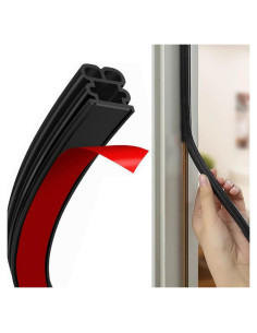 Tira de Sellado Insonorizante BOAOSI 12m Goma Autoadhesiva