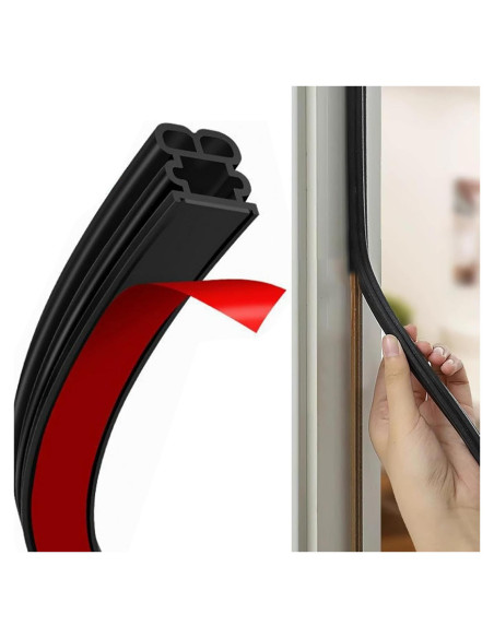 Tira de Sellado Insonorizante BOAOSI 12m Goma Autoadhesiva