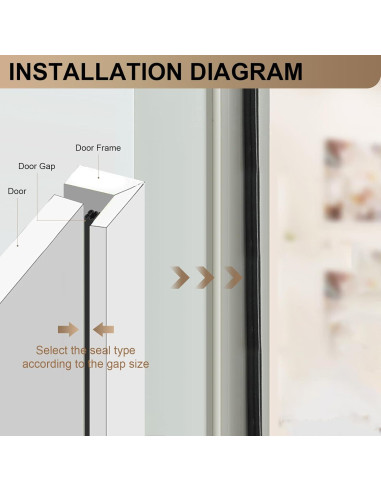 Tira de Sellado Insonorizante BOAOSI 12m Goma Autoadhesiva