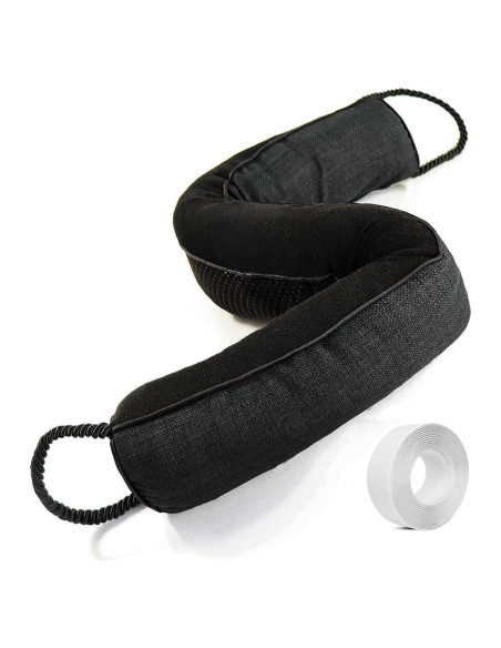 Tope de Puerta Pesado Daralis 81.28 cm Negro Bloqueador de Aire