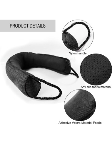 Tope de Puerta Pesado Daralis 81.28 cm Negro Bloqueador de Aire