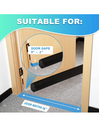 Tapón de Draft PUNP 91.44 cm - Protector de Puerta Ajustable