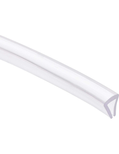 Sello U de Recorte uxcell 3 Metros PVC Transparente 7mm