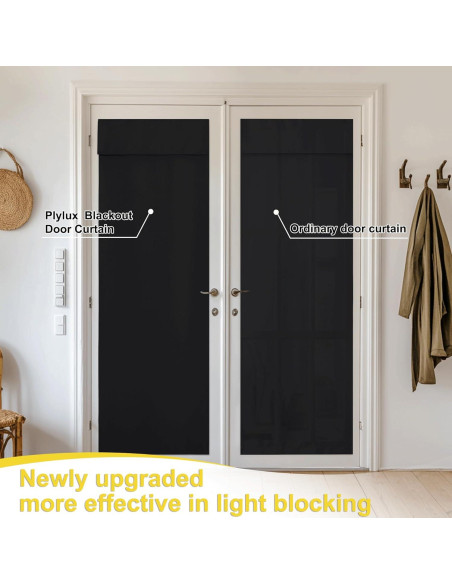 Cortina Opaca NICETOWN 66x183cm Negra Aislante Térmico