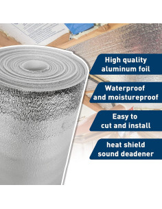 Panel Térmico Aislante MOTUKA 15.7x8.1m Espuma Aluminio 2