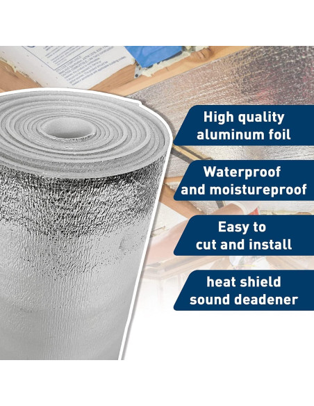 Panel Térmico Aislante MOTUKA 15.7x8.1m Espuma Aluminio