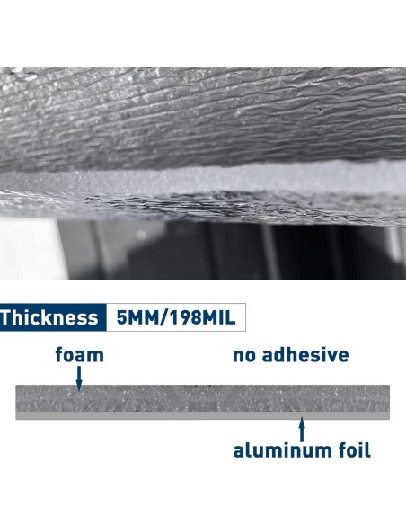 Panel Térmico Aislante MOTUKA 15.7x8.1m Espuma Aluminio