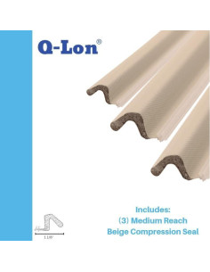 Burlete Kerf Q-Lon 243.84 cm Beige para Puerta Completa 2