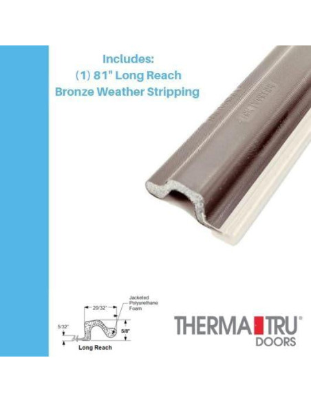 Tira de Sellado de Clima Therma-Tru 205.74 cm Bronce