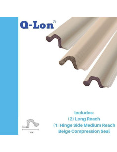 Burlete Kerf Q-Lon 203 cm Beige para Puerta Completa 2