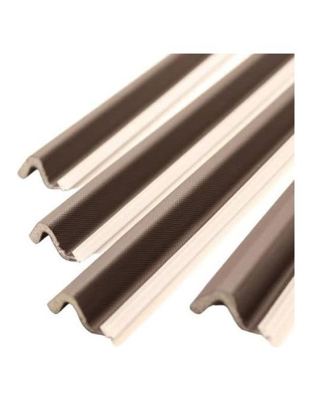Burlete de Compresión Q-Lon para Puerta Doble 203 cm Marrón