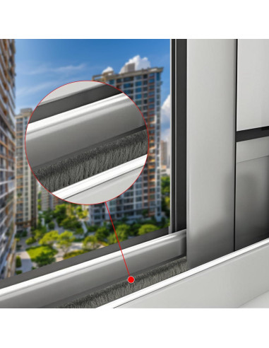 Tira de Sello de Puerta Fairooth 15.24m Aislante Acústico Gris