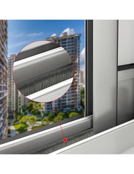 Tira de Sello de Puerta Fairooth 15.24m Aislante Acústico Gris