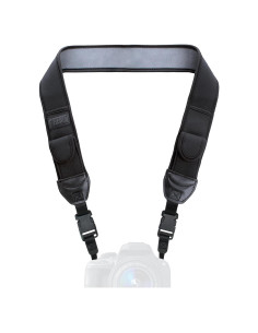 Correa de Cuello Neopreno USA Gear para Cámaras DSLR - Acolchada, Bolsillos y Hebillas Rápidas