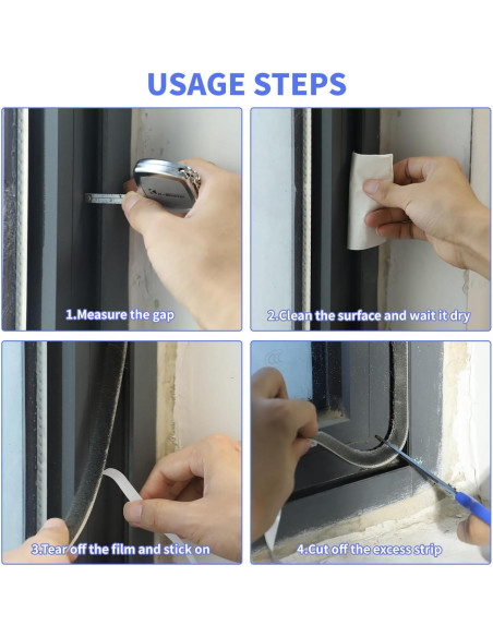 Tira de Sello de Puerta Fairooth 15.24m Aislante Acústico Gris