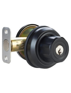 Cerradura de Pestillo Sin Llave AIsecure A3 Negra con Botón Anti-Bloqueo