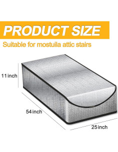 Cubierta de Aislamiento para Puerta de Ático MLUOVI 137.2x63.5cm 2