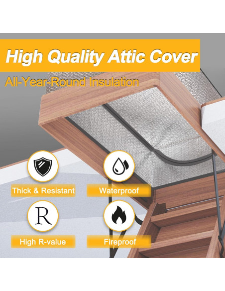 Cubierta de Aislamiento para Puerta de Ático MLUOVI 137.2x63.5cm