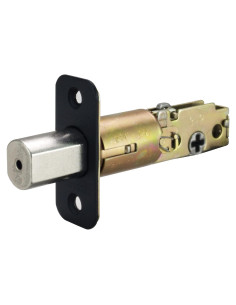 Cerrojo de Esquina Redonda Ajustable Design House 779306 Negro Mate