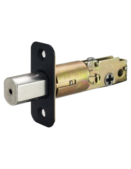 Cerrojo de Esquina Redonda Ajustable Design House 779306 Negro Mate