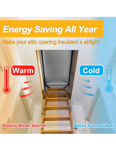 Cubierta de Aislamiento para Puerta de Ático MLUOVI 137.2x63.5cm