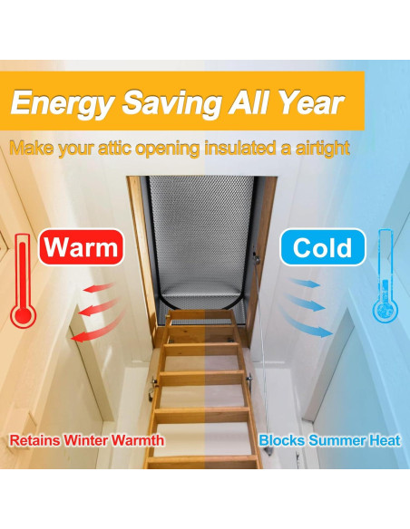 Cubierta de Aislamiento para Puerta de Ático MLUOVI 137.2x63.5cm
