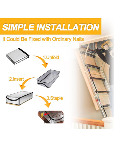 Cubierta de Aislamiento para Puerta de Ático MLUOVI 137.2x63.5cm