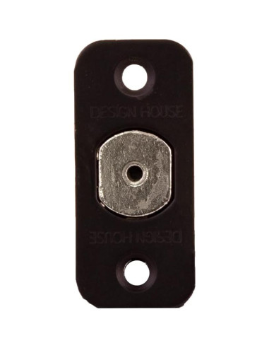 Cerrojo de Esquina Redonda Ajustable Design House 779306 Negro Mate