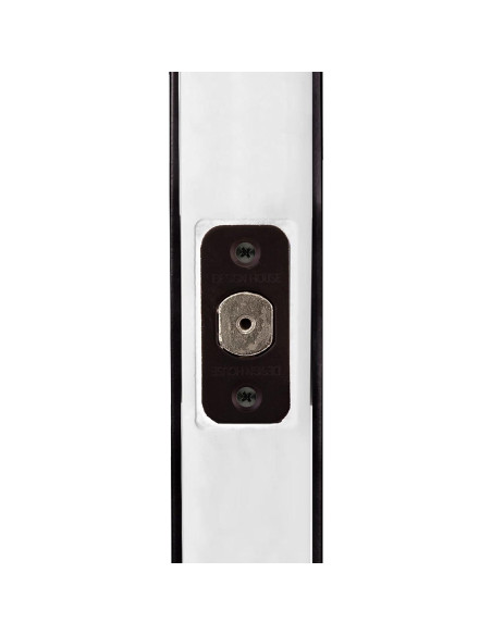 Cerrojo de Esquina Redonda Ajustable Design House 779306 Negro Mate