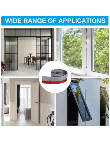 Tira de Sellado de Silicona PATIKIL 1M Gris 2 Piezas 5cm