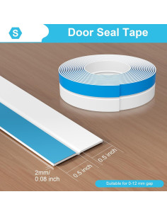 Tira de Sellado de Puerta de Silicona Greymond 6.1m x 2.54cm 2