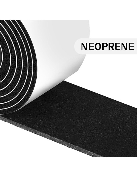 Cinta de Aislamiento de Espuma Neopreno Storystore 6.35mm x 6.35mm x 6m