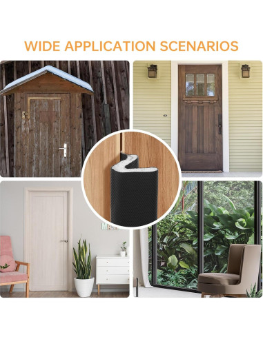 Junta de Puerta Extra Gruesa FlyCoco 12.2m Aislante Negro