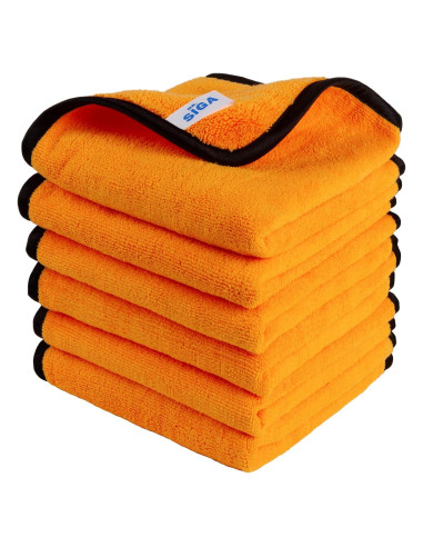 Toallas de Microfibra MR.SIGA 40x60 cm, Paquete de 6, Absorbentes