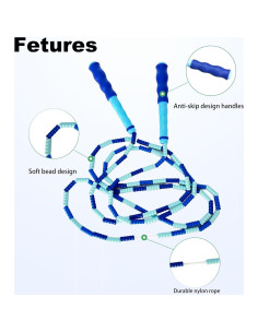 Cuerda de Saltar Ajustable BIRDDIE 2.8m con Perlas Suaves 2