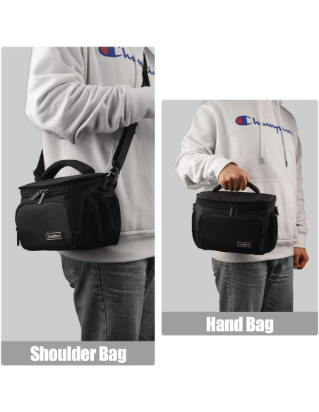 Bolsa de cámara cruzada Cwatcun impermeable para DSLR y SLR