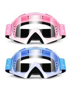 Gafas de Motocross ATV 2-Pack UV a Prueba de Viento y Polvo