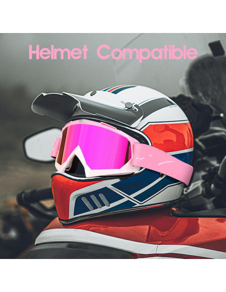 Gafas de Motocross ATV 2-Pack UV a Prueba de Viento y Polvo