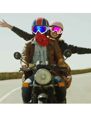 Gafas de Motocross ATV 2-Pack UV a Prueba de Viento y Polvo