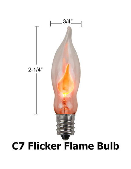 Lámpara de Vela Interior Parpadeante Negra Creative Hobbies 24cm