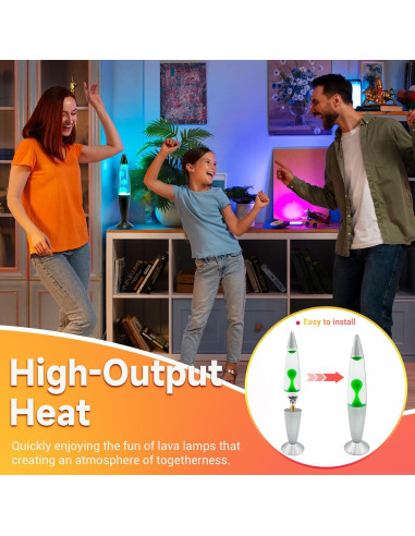 Bombillas de Lava 25W E17 Regulables 2700K - Paquete de 4